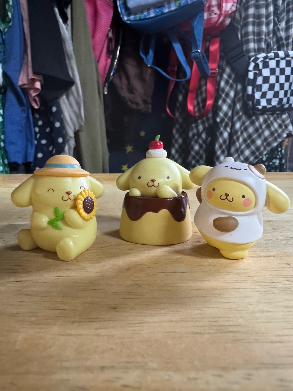Pompompurin Mini Figurine Set - Yellow Kawaii Collectibles